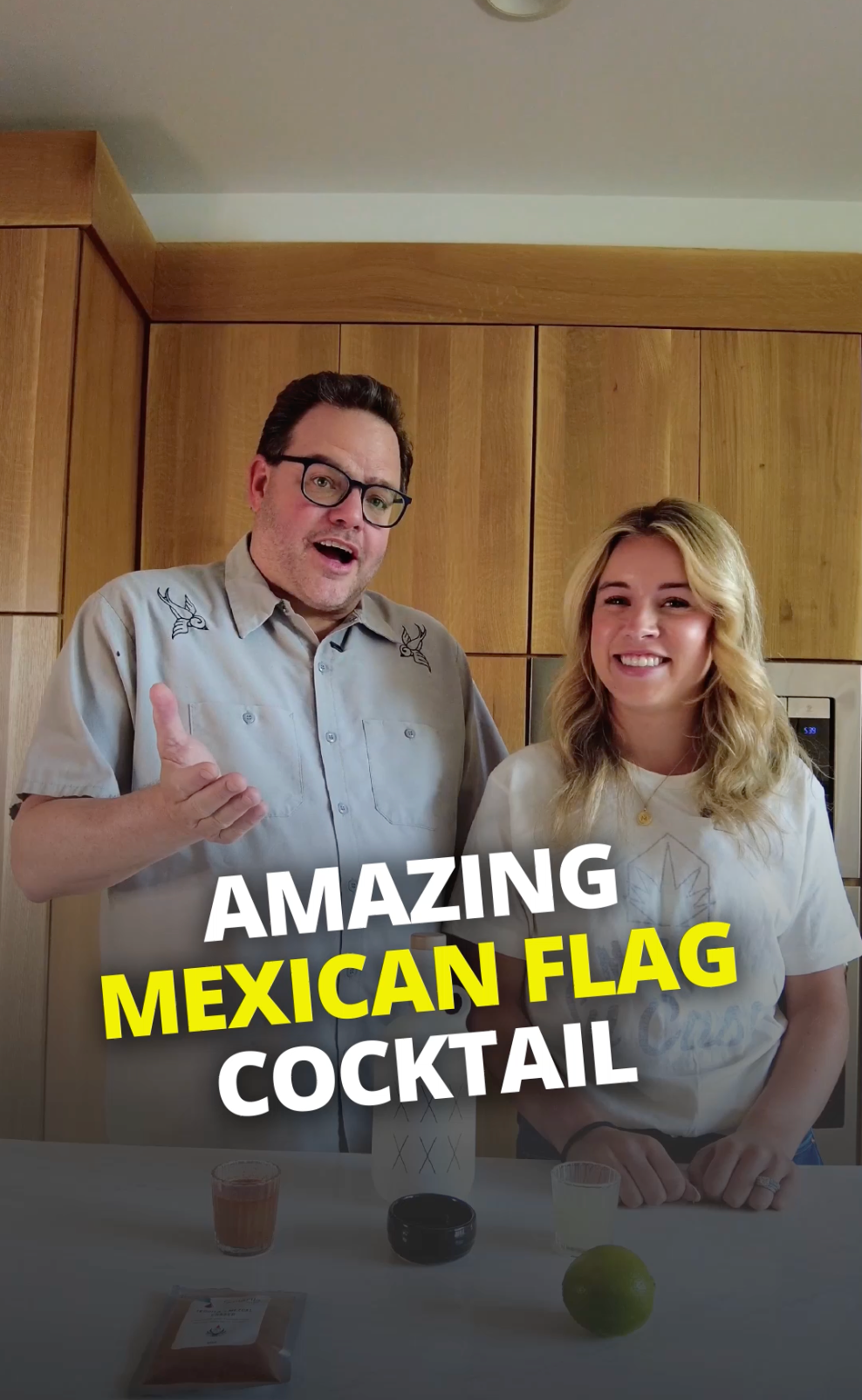 Amazing Mexican Flag Cocktail